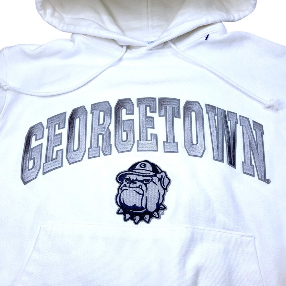 Champion Georgetown Hoyas White Pullover Sweatshirt Hoodie - Picture 5 of 8